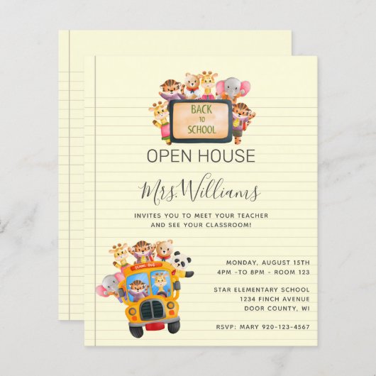 BEGROTING Terug naar uitnodiging van het Open Huis (Voorkant / Achterkant)