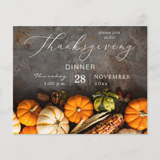 Begroting Thanksgiving - Dinner Pumpkins Flyer (Voorkant)