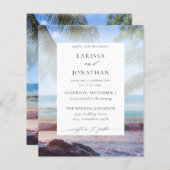 Begroting Tropical Beach Palm Destination Wedding (Voorkant / Achterkant)