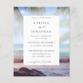 Begroting Tropical Beach Palm Destination Wedding (Voorkant)