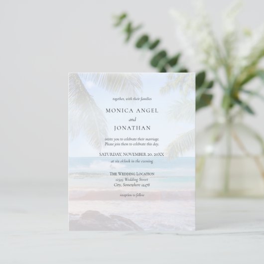 Begroting Tropical Beach Palm VS 2 Wedding (Staand voorkant)