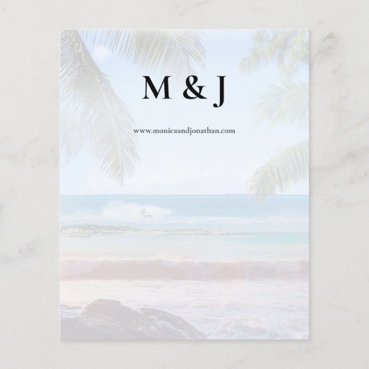 Begroting Tropical Beach Palm VS 2 Wedding (Achterkant)