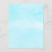 Begroting Tropical Birthday Pool Party nodigt uit Flyer (Achterkant)