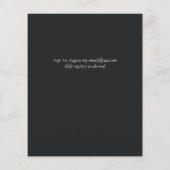 Begroting Tropical Blue Leaf Wedding Ampersand (Achterkant)