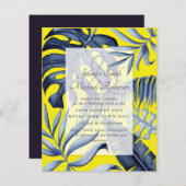 Begroting Tropical Blue Yellow Leaf Wedding (Voorkant / Achterkant)