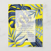 Begroting Tropical Blue Yellow Leaf Wedding (Voorkant)