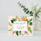 Begroting Tropical Floral Florida Moving Announanc (Staand voorkant)