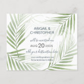 Begroting Tropical Foliage Sage Green Save the Dat (Achterkant)