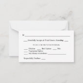 Begroting Tropical Hawaiian Coconut 2SM Meal RSVP Notitiekaartje (Achterkant)