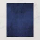 Begroting Tropical Navy Blue Geometric Wedding Flyer (Achterkant)