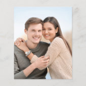 Begroting Tropical Palm Dusty Blue Save the Date (Achterkant)