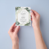 Begroting Tropical Palm & White Floral Wedding - V Flyer (Hand)
