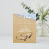 Begroting Tropisch Beach Hearts in Sand Wedding In (Staand voorkant)