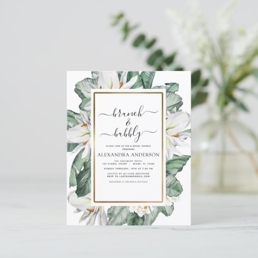 Begroting Tropisch Brunch en Bubble Vrijgezellenfe (Staand voorkant)