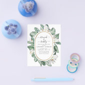 Begroting Tropisch Brunch en Bubble Vrijgezellenfe Flyer (Enkel)