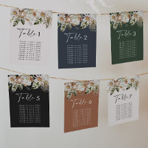 Begroting tropisch elegant trouwtafel-zitplan