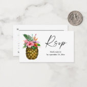 Begroting Tropisch Hawaiian Pineappel 2SM Meal RSV Notitiekaartje (Voorkant / Achterkant in situ)