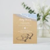 Begroting Tropisch strand harten zand Baby shower (Staand voorkant)