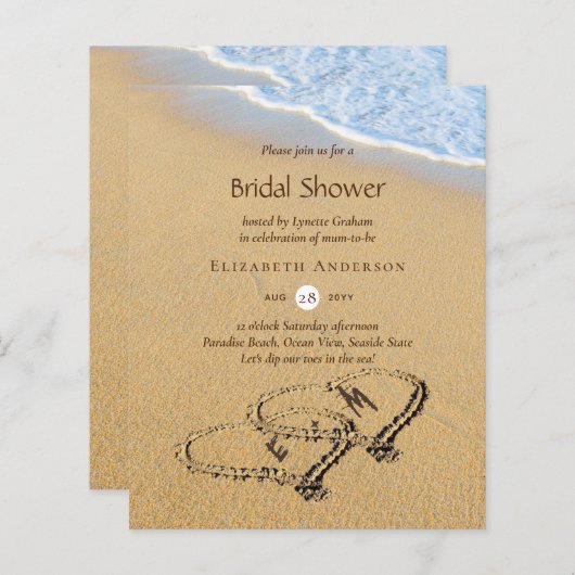 Begroting Tropisch strand harten zand Vrijgezellen (Voorkant / Achterkant)