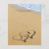 Begroting Tropisch strand harten zand Vrijgezellen (Achterkant)