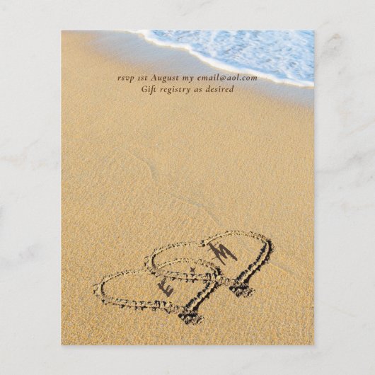 Begroting Tropisch strand harten zand Vrijgezellen (Achterkant)