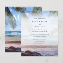 Begroting Tropische Beach Palm Wedding