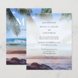 Begroting Tropische Beach Palm Wedding
