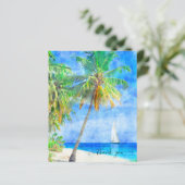 Begroting Tropische eilandpalm Boat Dank u (Staand voorkant)