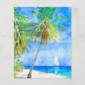 Begroting Tropische eilandpalm Boat Dank u (Voorkant)