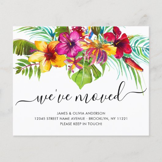 Begroting Tropische Floral We hebben nieuwe thuisb (Voorkant)