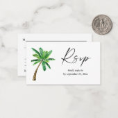 Begroting Tropische Hawaiian Palm Tree 2SM Meal RS Notitiekaartje (Voorkant / Achterkant in situ)