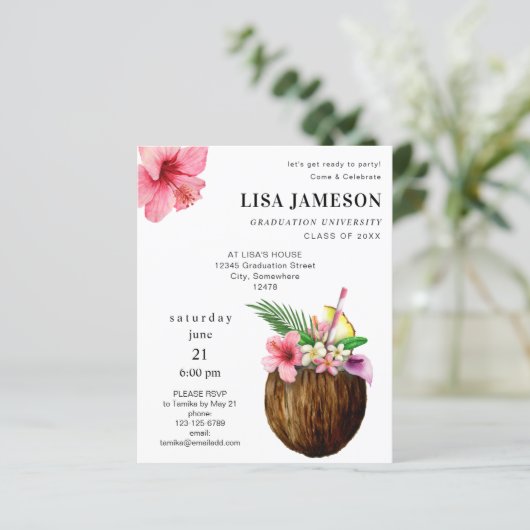 Begroting Tropische Kokosoengrafie V2 (Staand voorkant)