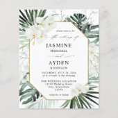 Begroting Tropische palm & White Floral Wedding V2 (Voorkant)