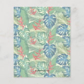 Begroting Tropische uitnodigingen van de 50ste ver (Achterkant)