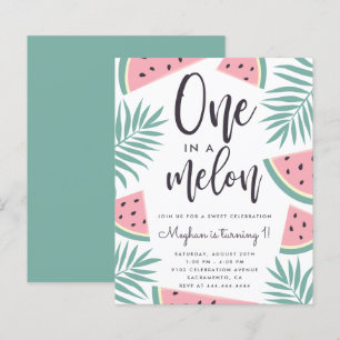 Begroting tropische watermeloen één op een meloen-