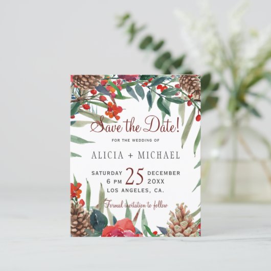 Begroting, trouwe florale bruiloft, met uitzonderi (Staand voorkant)