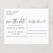 Begroting Twee Foto sparen de Datum Post Kaart (Achterkant)