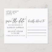 Begroting Twee Foto sparen de Datum Post Kaart (Achterkant)