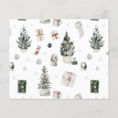 Begroting twee foto's kerstbomen modern (Achterkant)