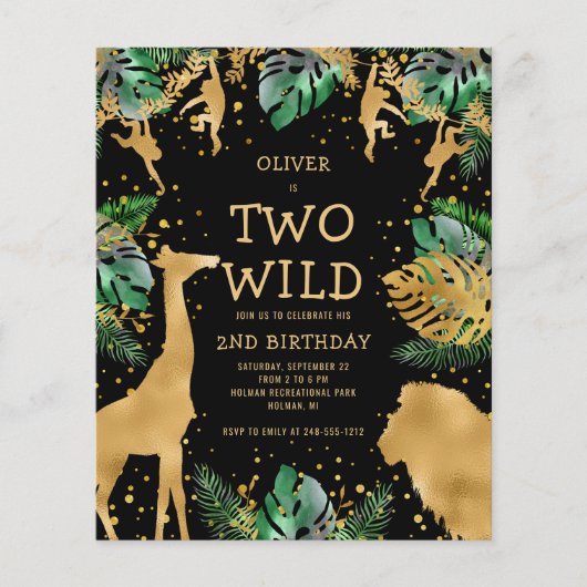 Begroting twee uitnodiging voor een uitnodiging vo (Voorkant)