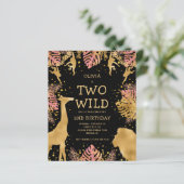 Begroting twee uitnodiging voor een uitnodiging vo (Staand voorkant)