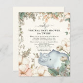 Begroting Uitgebreide Virtual Baby shower Twins no (Voorkant / Achterkant)