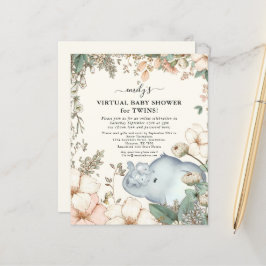 Begroting Uitgebreide Virtual Baby shower Twins no