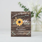 Begroting Uitnodiging eerste verjaardag (Staand voorkant)