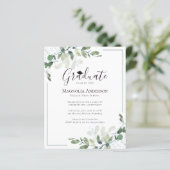 Begroting Uitnodiging Eucalyptus Graduation Party (Staand voorkant)