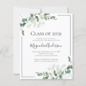 Begroting Uitnodiging Eucalyptus Graduation Party (Voorkant)