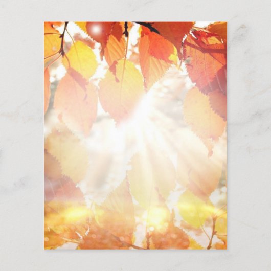 Begroting Uitnodiging herfst boshuwelijk (Achterkant)