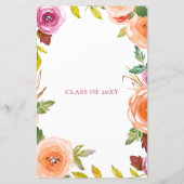 Begroting - Uitnodiging tot Afstuderen van Floral (Achterkant)