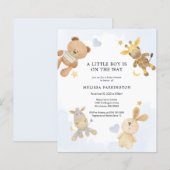 Begroting Uitnodiging tot Baby shower voor laiseer (Voorkant / Achterkant)