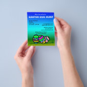 Begroting Uitnodiging tot het uitnodigen van paase Flyer (Hand)